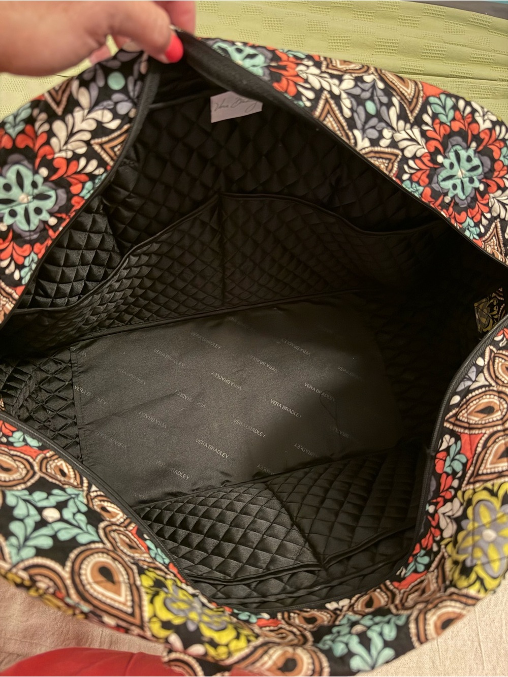 Vera Bradley Nomadic Floral 3 Pc Travel Set Duffel Weekender Hanging Organizer - Picture 3 of 10